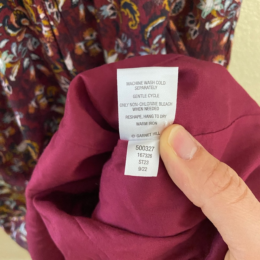 Garnet Hill River's Edge Crepe Dress Sz Small - Picture 12 of 14
